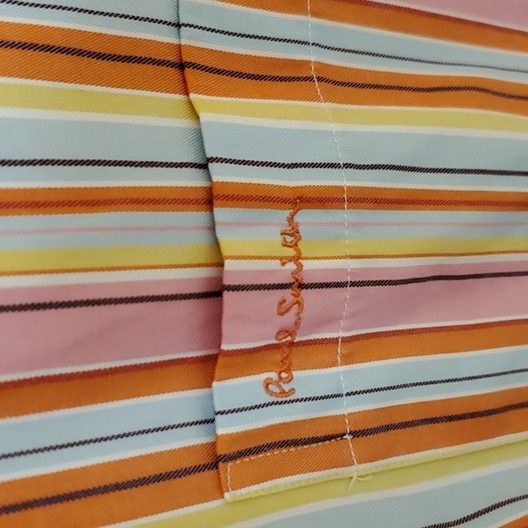 Paul Smith striped button down shirt 15.5 - Picture 5 of 10